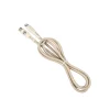 Cablu Tellur Green Type-C to Lightning, 2.4A, PD20W, 1m, nailon, crem