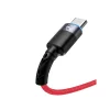 Cablu Tellur Type-C cu LED, 3A, nailon, 1.2m, roșu