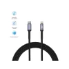 Cablu Tellur Type-C to Lightning, 2A, PD18W, 1m, nailon, negru