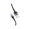 Cablu Tellur USB to Type-C cu LED, 2A, nailon, 2m, nailon, negru