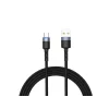 Cablu Tellur USB to Type-C cu LED, 2A, nailon, 2m, nailon, negru