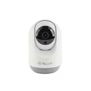 Cameră Interior WiFi Tellur Smart, 3MP, UltraHD, Autotracking, PTZ, Alb