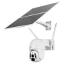 Cameră solară WiFi Tellur Smart, P&amp;T, 3MP, 2K UltraHD, PIR, panou solar 20W, Alb