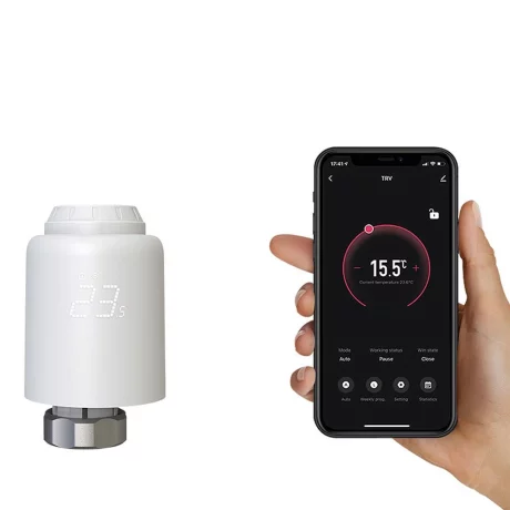 Cap termostatic WiFi Tellur Smart, RVSH1, LED, Alb