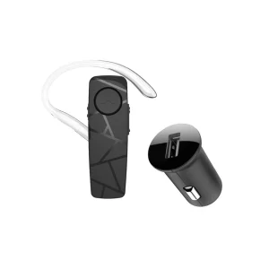 Cască Bluetooth Tellur Vox 60, încărcător auto, negru