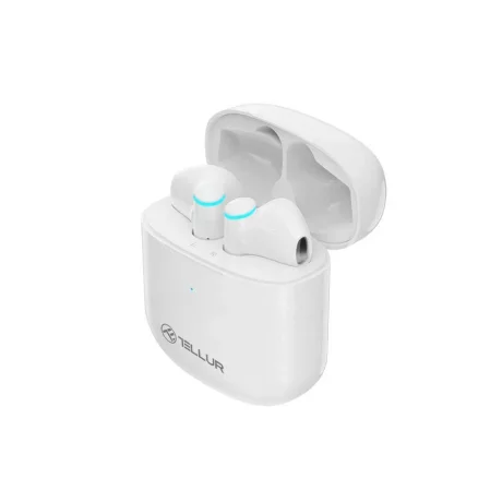 Căști Bluetooth Tellur Aura True Wireless, APP, alb