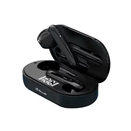 Căști Bluetooth Tellur Flip True Wireless, negru