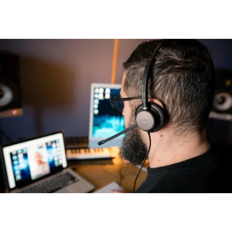 Căști cu fir call center Tellur Voice 320, binaural, USB, negru