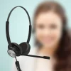 Căști cu fir call center Tellur Voice 420, binaural, USB Jack 3.5mm, negru