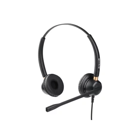 Căști cu fir call center Tellur Voice 520N, binaural, USB, negru