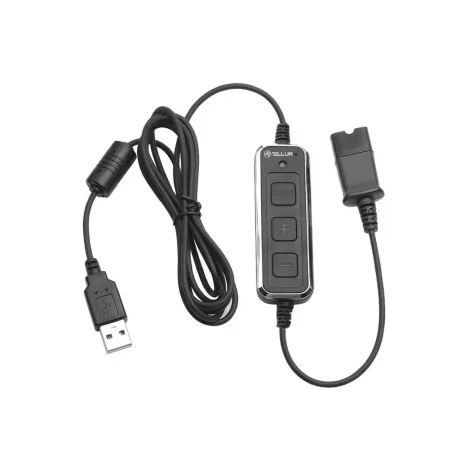 Căști cu fir call center Tellur Voice 520N, binaural, USB, negru