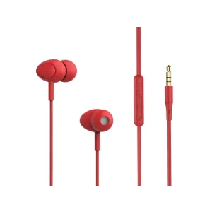Căști in-ear cu fir Tellur Basic Gamma, microfon, roșu