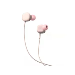 Căști in-ear cu fir Tellur Basic Sigma, microfon, roz
