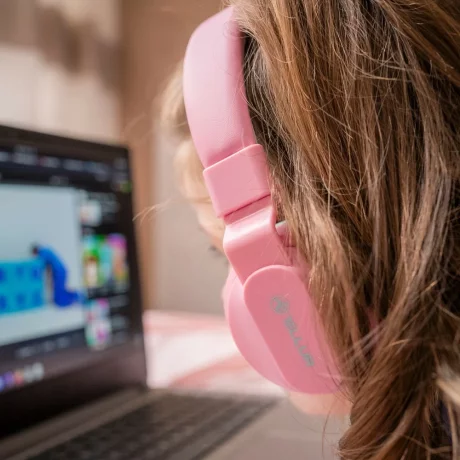 Căști Over-Ear Bluetooth Tellur Buddy, roz