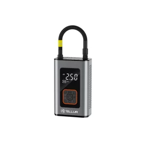 Compresor auto portabil Tellur, 150 PSI, 16L/min, 4000mAh, USB-C, aluminiu