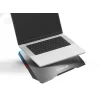 Cooler laptop Tellur Shade, 17&quot;, 3 ventilatoare, RGB LED, USB, USB-C, aluminiu, Gri