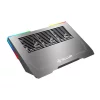 Cooler laptop Tellur Shade, 17&quot;, 3 ventilatoare, RGB LED, USB, USB-C, aluminiu, Gri