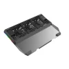 Cooler laptop Tellur Shade, 17&quot;, 3 ventilatoare, RGB LED, USB, USB-C, aluminiu, Gri