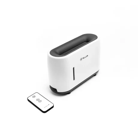 Difuzor aromaterapie Flame Tellur, 240ml, 12 ore, telecomandă, alb
