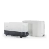 Difuzor aromaterapie Flame Tellur, 240ml, 12 ore, telecomandă, alb