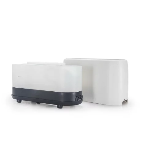 Difuzor aromaterapie Flame Tellur, 240ml, 12 ore, telecomandă, alb