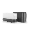 Difuzor aromaterapie Flame Tellur, 240ml, 12 ore, telecomandă, gri