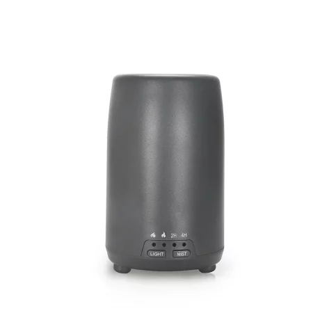Difuzor aromaterapie Flame Tellur, 240ml, 12 ore, telecomandă, gri