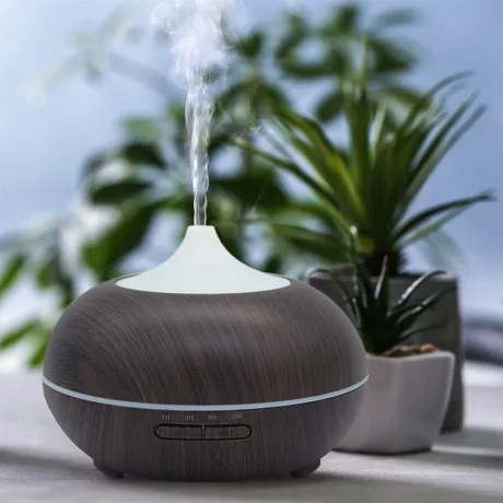 Difuzor Aromaterapie WiFi Tellur Smart, 300ml, LED, Maro închis