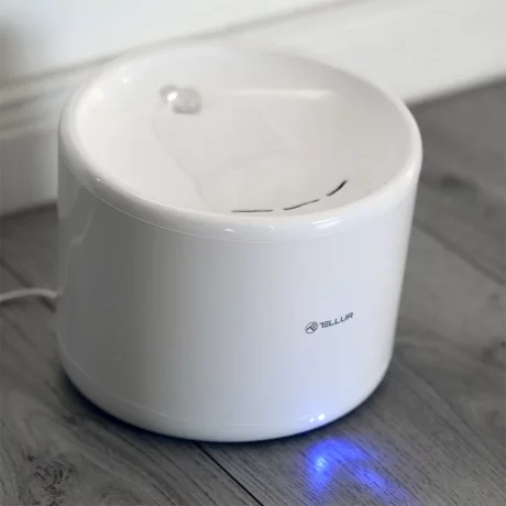 Dispenser apă animale WiFi Tellur Smart, 2L, Alb