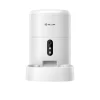 Dispenser hrană animale WiFi Tellur Smart, Cameră UltraHD, 4L, Alb