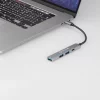 Hub USB-C 3.1 Tellur, 2xUSB 2.0 + 1xUSB-C + 1xUSB 3.0, aluminiu, gri