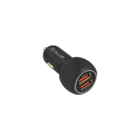 Încărcător auto Tellur FCC8 6A 36W (QC 3.0 + QC 3.0), negru