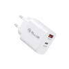Încărcător priză Tellur PDHC101 cu două porturi, PD 20W + QC3.0 18W, alb