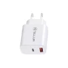 Încărcător priză Tellur PDHC101 cu două porturi, PD 20W + QC3.0 18W, alb