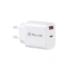 Încărcător priză Tellur PDHC101 cu două porturi, PD 20W + QC3.0 18W, alb