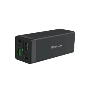 Încărcător priză Tellur PDHC2 65W (2xPD 2xQC3.0), EU,UK,US, negru