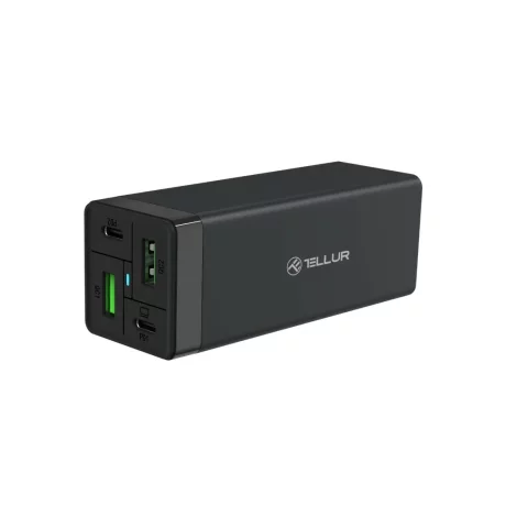 Încărcător priză Tellur PDHC2 65W (2xPD 2xQC3.0), EU,UK,US, negru