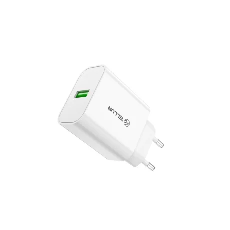 Încărcător priză Tellur USB-A QC3.0, 18W, alb