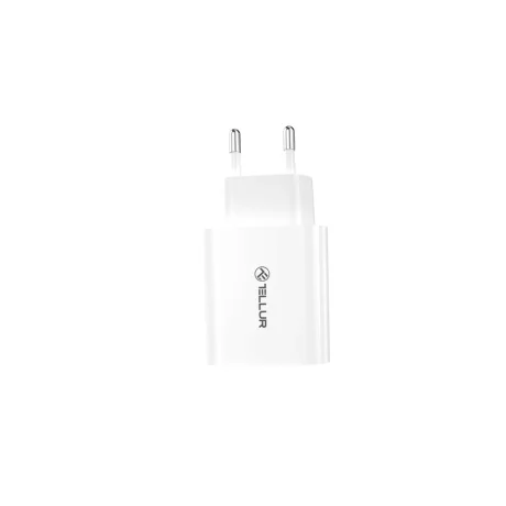 Încărcător priză Tellur USB-A QC3.0, 18W, alb