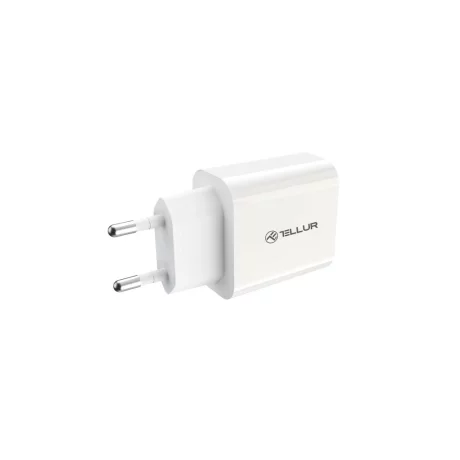 Încărcător priză Tellur USB-A QC3.0, 18W, alb