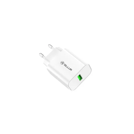 Încărcător priză Tellur USB-A QC3.0, 18W, alb