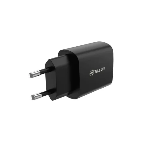 Încărcător priză ultra rapid Tellur 20W PD, USB-C, negru