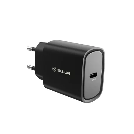 Încărcător priză ultra rapid Tellur 20W PD, USB-C, negru
