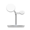 Încărcător wireless birou Tellur, 3-in-1, certificat MagSafe 15W, Watch 2.5W, TWS 5W, alb