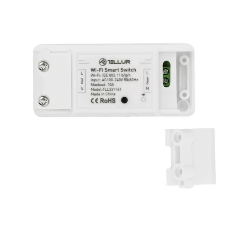 Întrerupător WiFi Tellur, de linie, 2200W, Alb
