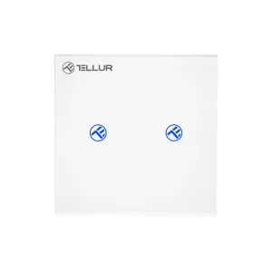 Întrerupător WiFi Tellur Smart, SS2N, 2 porturi, 1800W, 10A