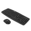 Kit tastatură și mouse fără fir Tellur Basic, negru