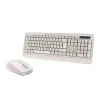 Kit tastatură și mouse fără fir Tellur Green, 2.4GHz, nano receiver, crem