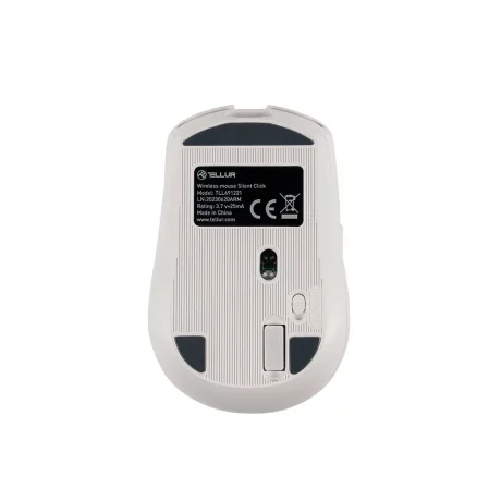 Mouse wireless Tellur, Silent Click, Alb