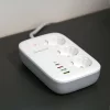 Prelungitor WiFi Tellur Smart, 3 porturi, PD30W, QC18W, 2xUSB 2.4A, 2500W, 10A, 2m